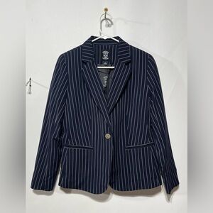 HIPCHIK COUTURE Women’s  Navy Striped‎ Blazer Size 6